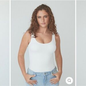 KLASSY NETWORK BAMBOO SQUARE NECK TANK BRAMISUIT